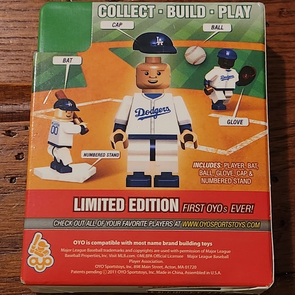 NWT RARE 1st Edition LA Dodgers Clayton Kershaw Oyo Buildable Character - Picture 2 of 4